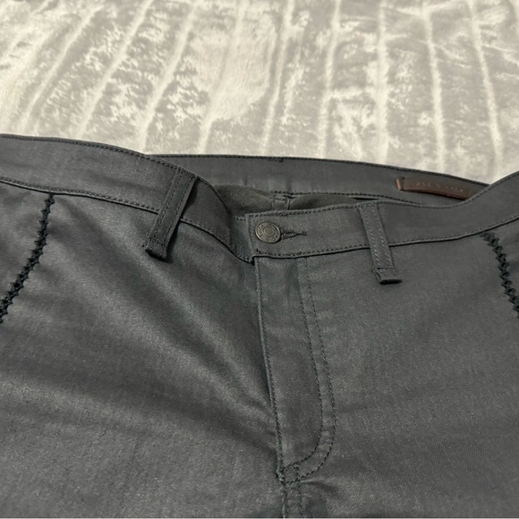 Rag & Bone Shoreditch Black Split Separating Open Knit Skinny Jeans Size 31 - Picture 4 of 10